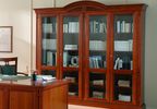 Кабинет Nabucco библиотека 4 дверная с деревянными полками 