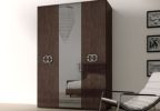3 дверный распашной шкаф Prestige фабрики Status с зеркалом L.163 P.60 H.230 PRBUMLT11