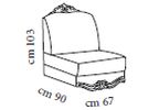 Кресло без подлокотников - наборный угловой диван Донателло Арредо Классик