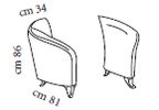 Комплект подлокотников - наборный угловой диван Донателло Арредо Классик