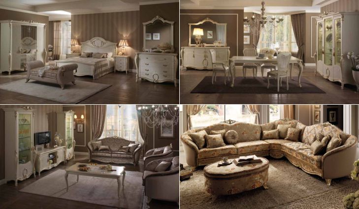 Коллекция Tiziano фабрики Arredo Classic: гостиная, спальня, мягкая мебель
