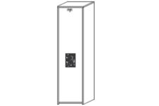 Шкаф 1 дверный с подсветкой для одежды  L. 53 P. 45 H. 198 Артикул: FU 224 601