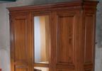 Шкаф Монтальчино Бакокко трехдверный распашной классический 216х65х250 в массиве с зеркалом Артикул: 1477V2M