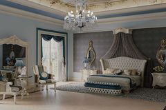 Белая классическая спальня Vittoria фабрики Bakokko с мягкой кроватью