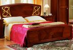 Кровать вишня Tosca Dal Cin с позолотой на изголовье 160х200 и 180х200