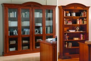 книжный шкаф и открытый книжный стеллаж  в кабинет Nabucco ciliegio
