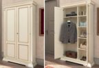 распашной двухдверный шкаф для одежды прихожей Palazzo Ducale laccato L.112 x 42 H.214 Арт. 71BO40
