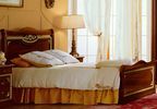 Capri кровать 160х195 и 180х195 с изножьем (вишня + золото)