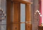 Спальня Пуччини вишня: шкаф распашной трехдверный с центральной зеркальной створкой, L.200  P.65  H.240, Артикул: 44584PL70