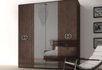 4 дверный распашной шкаф Prestige фабрики Status с 2 зеркалами L.216 P.60 H.230 PRBUMAR04S